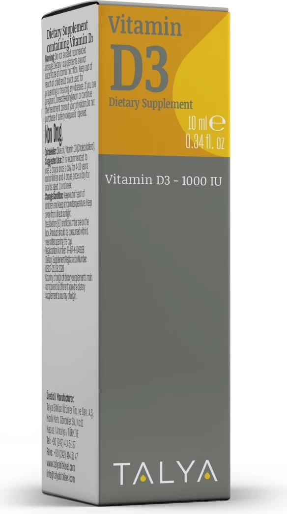 Vitamin D3 liquid drops 10 ml