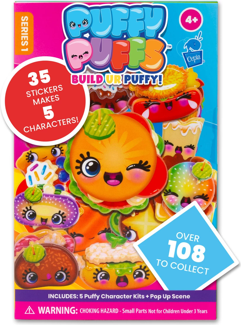 Set Arti me Ngjitëse Puffy Puffs – Paketë 5 Copë (Stilet Varion)