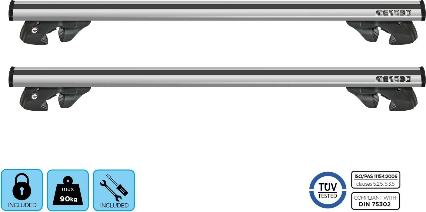 Set mbajtëse për veturë Menabo Jackson XL 134 cm