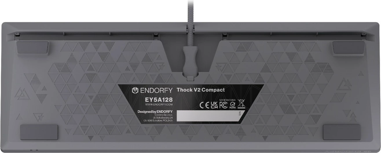 Tastierë mekanike Endorfy Thock V2 Compact, 60%, RGB, gri