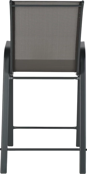 Karrige për bar Calan, metal, tekstilene, ngjyrë gri e errët, 55x70x114cm