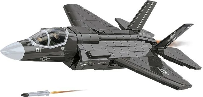Set ndërtimi aeroplan F-35B Lightning II, Cobi Klocki, 614 pjesë, gri
