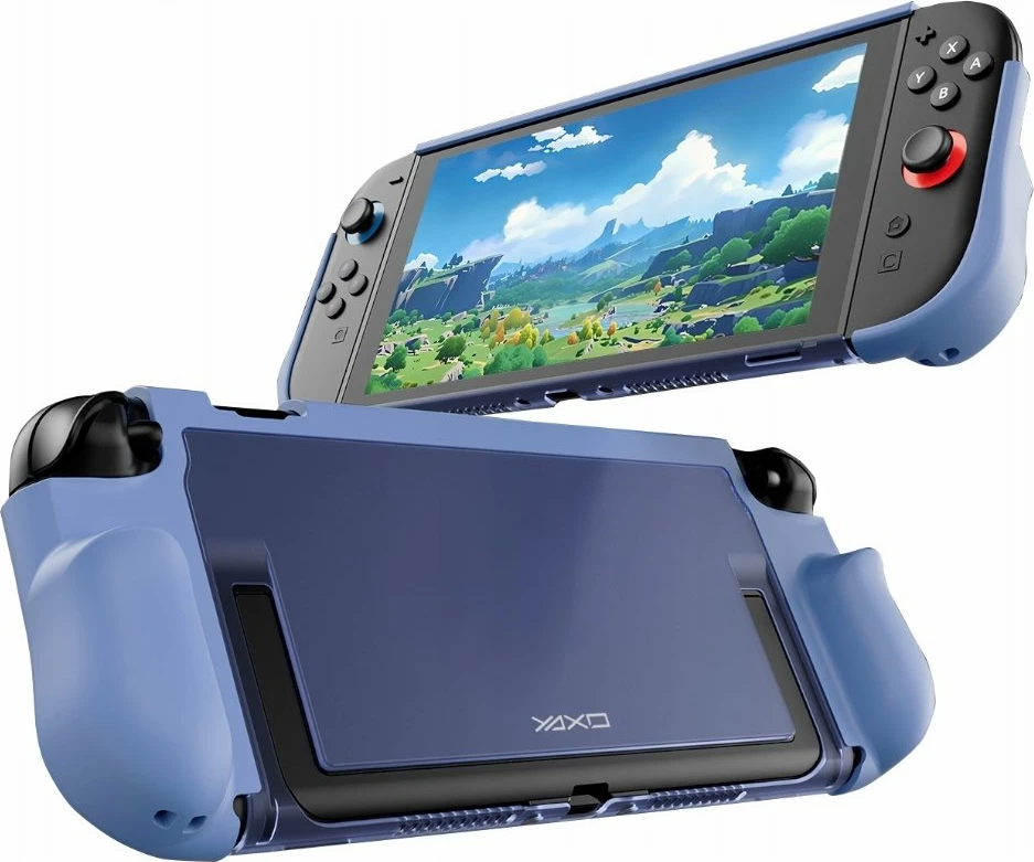 Mbështjellës konzole Yaxo Buzzard për Nintendo Switch 2, mbrojtje ushtarake, me mbajtëse të palosshme, Hydro Blue