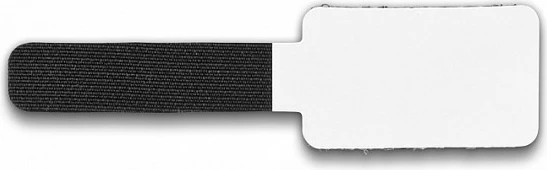 Mbajtës kabllosh DeLOCK mini Velcro vetëngjitës 90x24mm, 10 copë, i zi