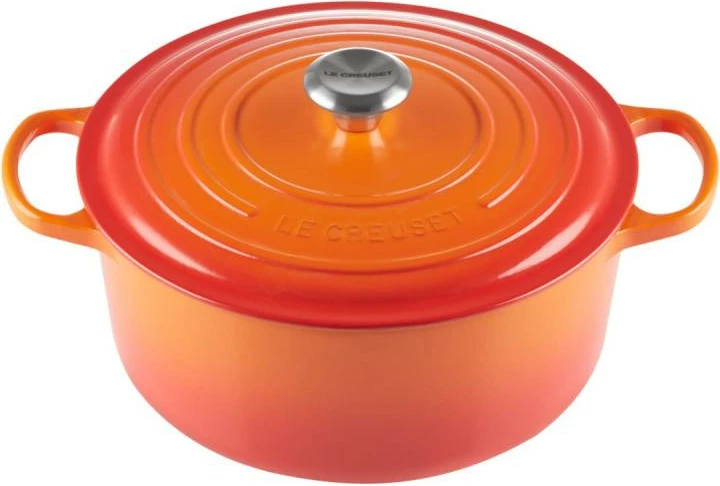 kaserollë e rrumbullakët gize, Le Creuset, 21177260902430, 26 cm, portokalli