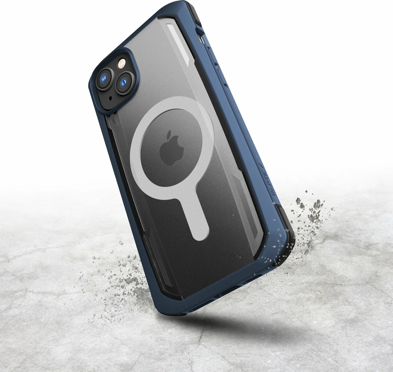 Mbështjellës Raptic X-Doria Secure built për iPhone 14, MagSafe, Kaltër