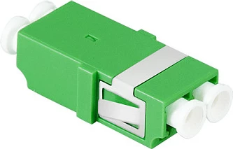 Adapter fiber LogiLink LC Duplex, set 12 copë, pa flange, i gjelbër
