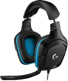 Headset lojrash, Logitech G432 (981-000770), DTS Headphone:X 7.1, drajvera 50 mm, USB + 3.5 mm, e zezë/blu