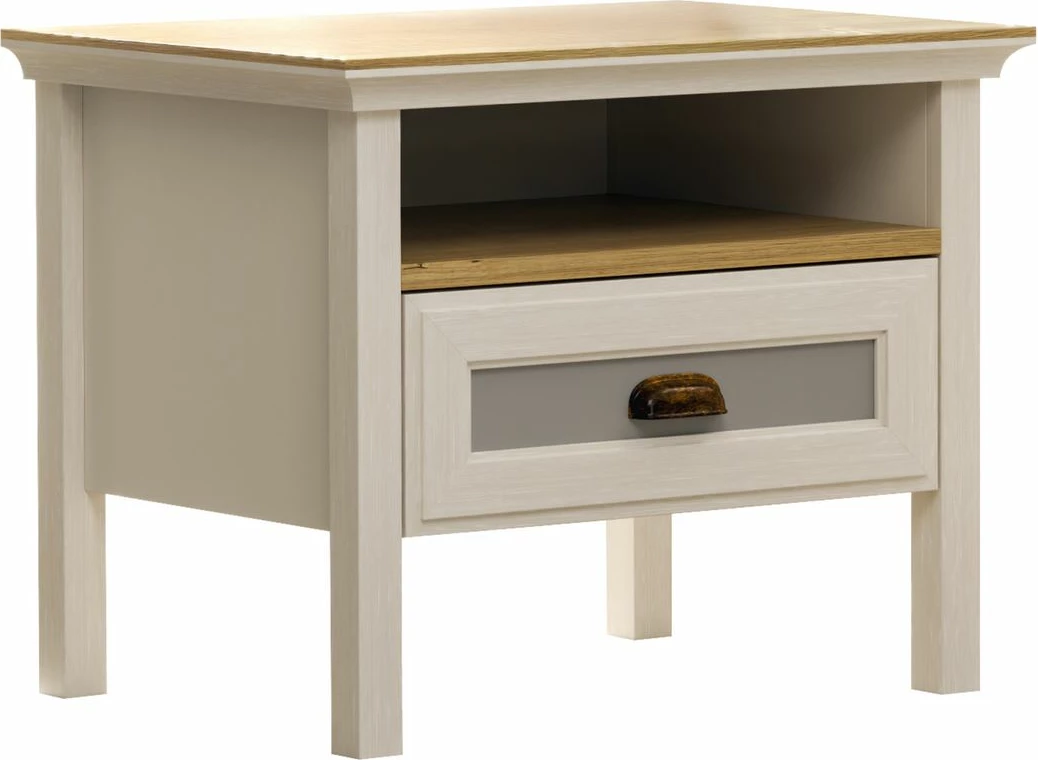 Komodinë nate Skye Decor, FRN-21017, krem, lis, gri