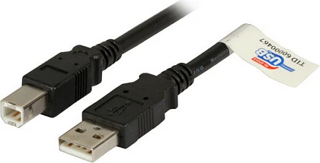Kabllo USB EFB Elektronik USB 2.0 A në B, 3 m, e zezë