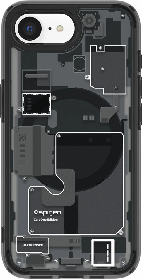 Mbështjellës, Spigen, Ultra Hybrid MagSafe Zero One për iPhone 16e, TPU+PC, MagSafe, Air Cushion, e zezë