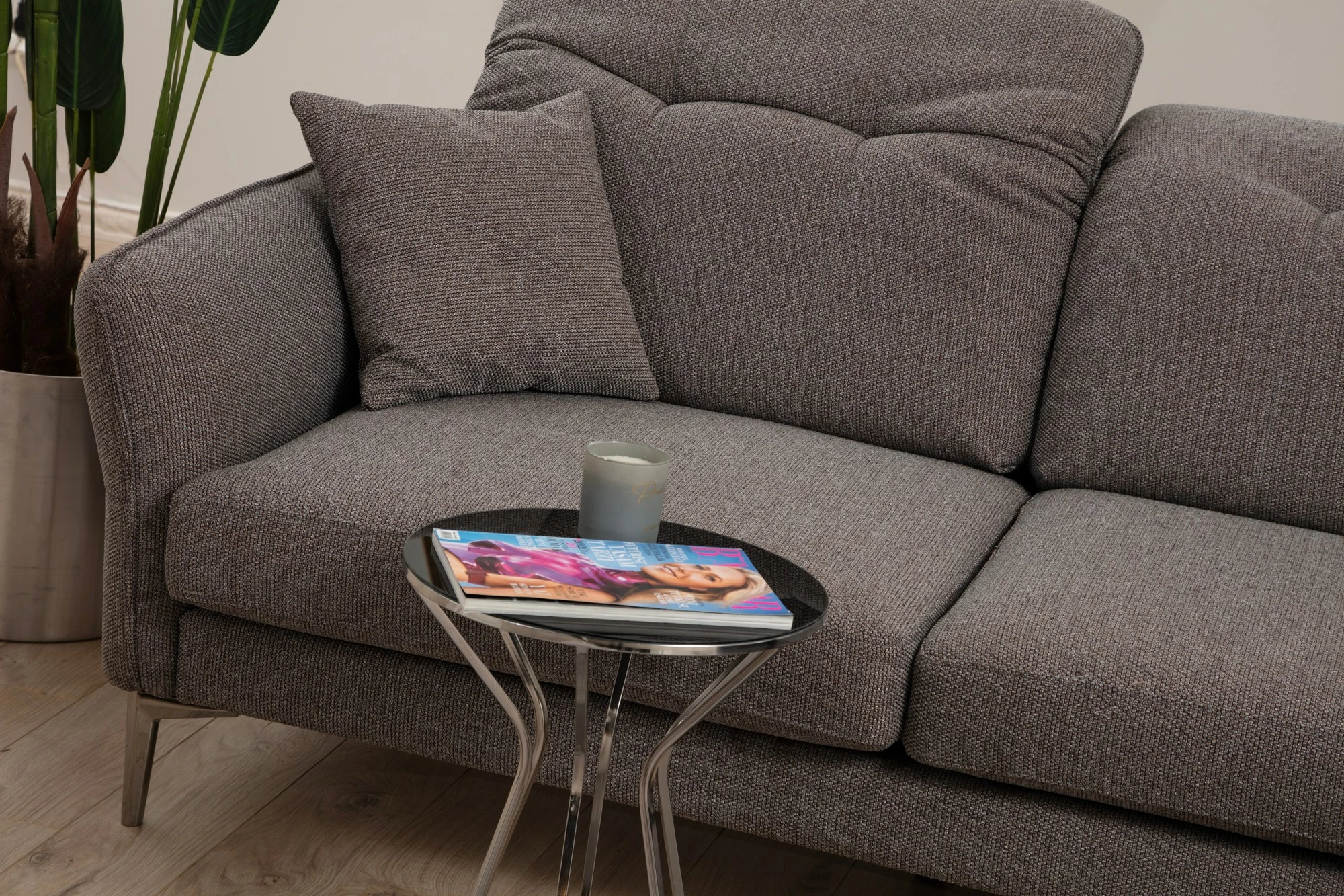 Këndare Atelier del Sofa, këndore e djathtë, ngjyrë gri