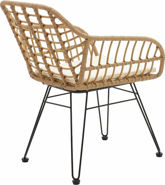 Karrige metalike Naoki, ngjyrë e zezë-pe natyrale