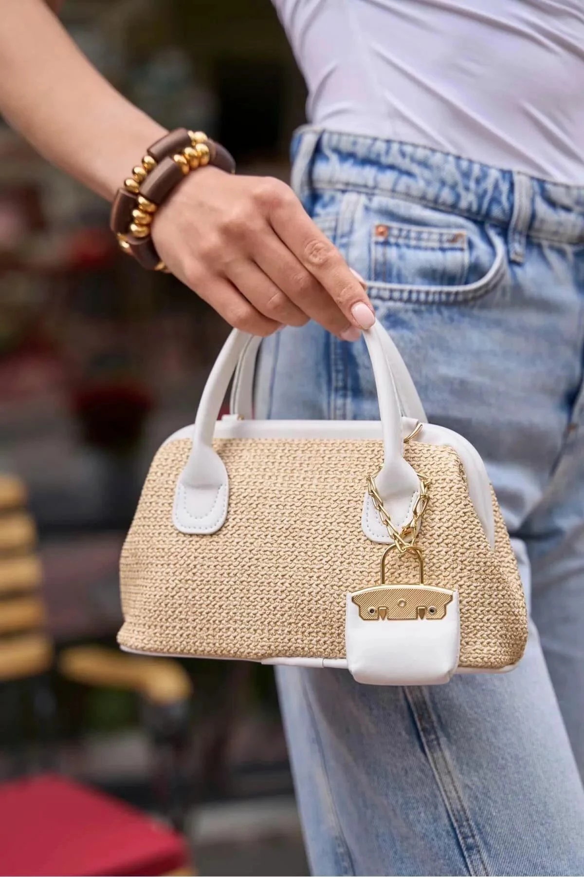 Çantë dore Zoozie Bags, e bardhë, MK1020225SM10-001