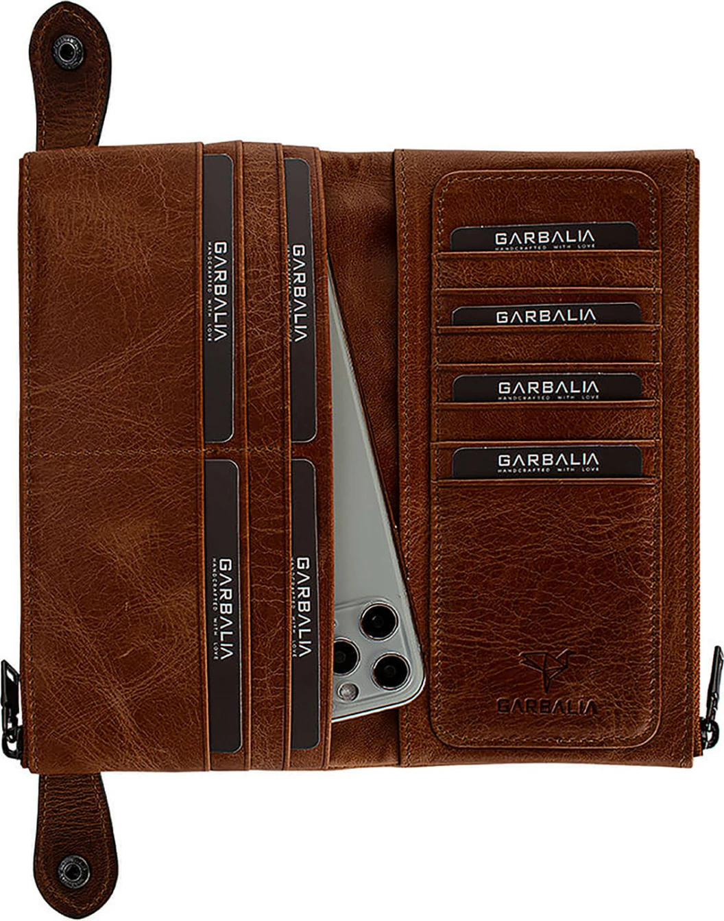 Portofol unisex Zoozie Bags, Roosevelt, ngjyrë kafe e hapur