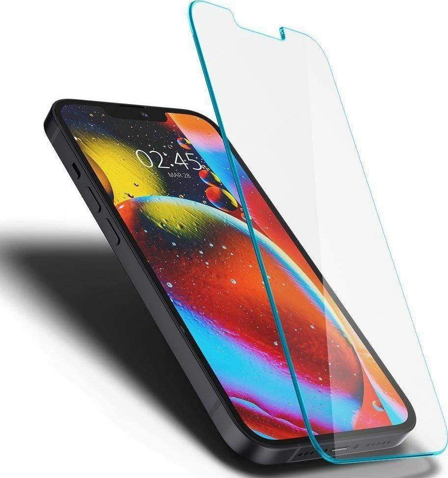 Xham i kalitur mbrojtës ekrani, Spigen, Glas.TR EZ Fit, për Apple iPhone 13/13 Pro, 9H, 0.2mm, 2 copë