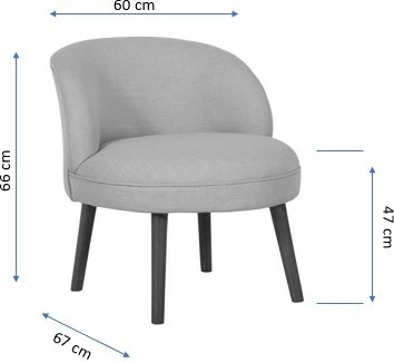 Karrige Wing Atelier del Sofa, ngjyrë sax blu