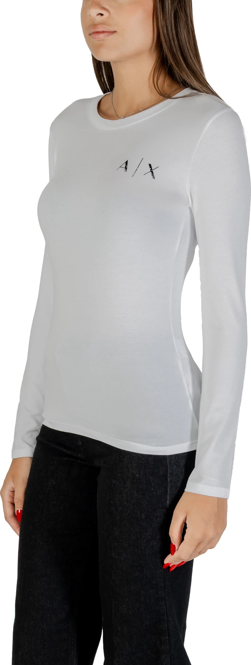Maicë me mëngë të gjata për femra Armani Exchange XW001353 AF17173, e bardhë [Madhësia: XS]