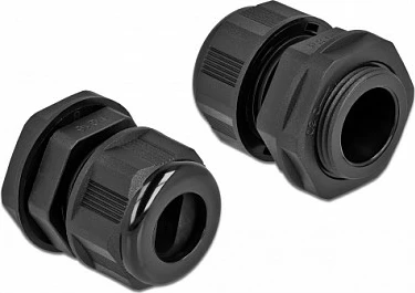 Glandë kablli DeLOCK PG16, IP68, për diametër 1.4 cm, 2 copë, e zezë