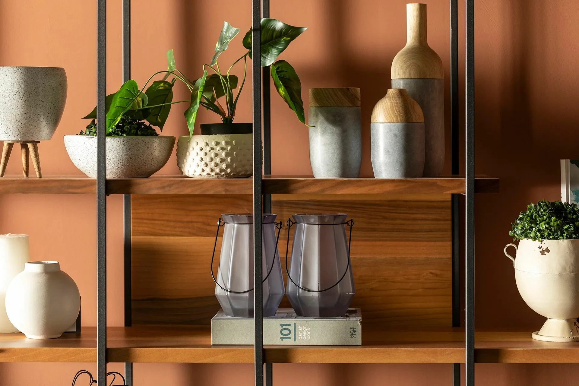 Raft librash Hanah Home, ngjyrë arre, Cooper