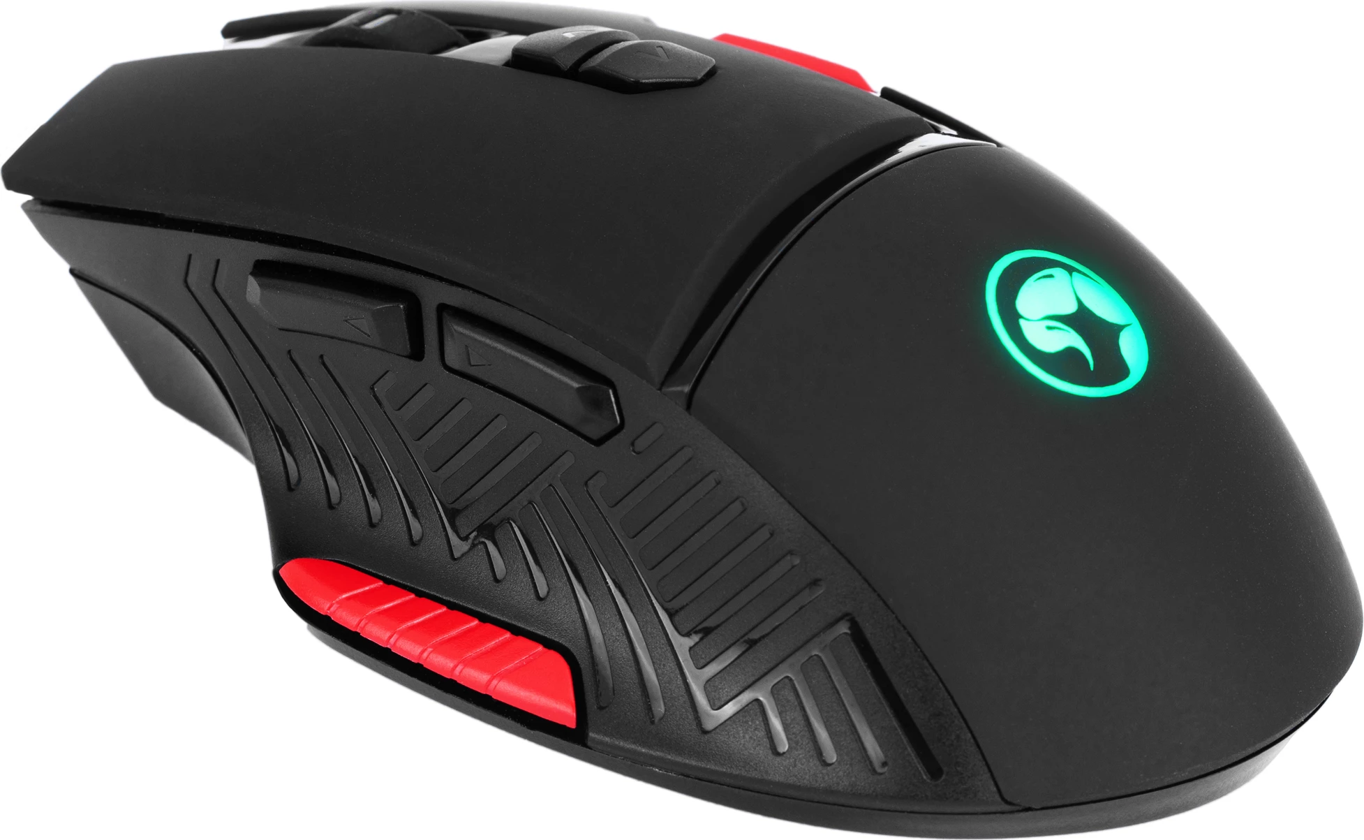Set Maus + Mauspad Marvo M355+G1 7200 DPI USB, kuqe/zi, 2-në-1