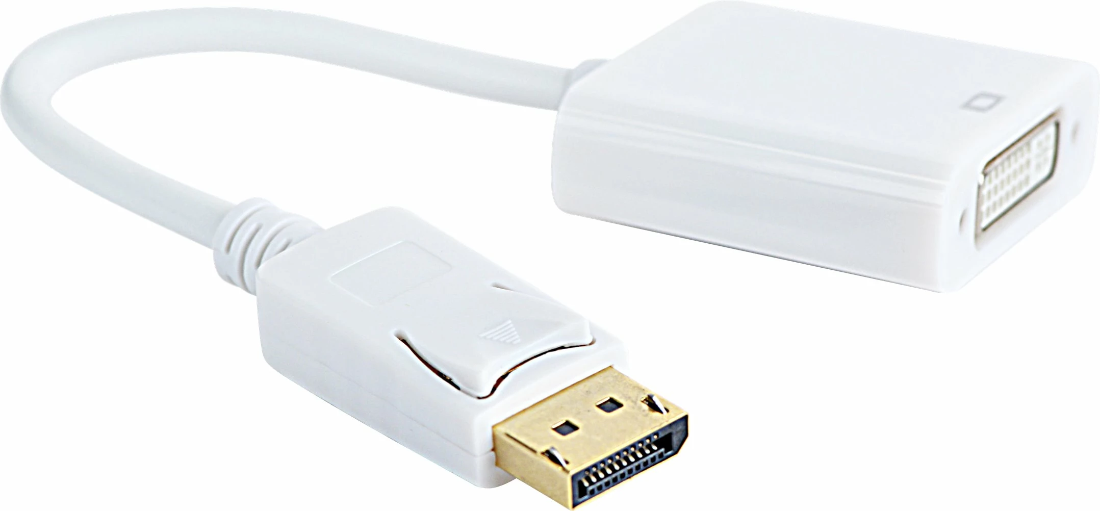 Adapter kabllo Gembird A-DPM-DVIF-002-W, DisplayPort në DVI, 10 cm, e bardhë