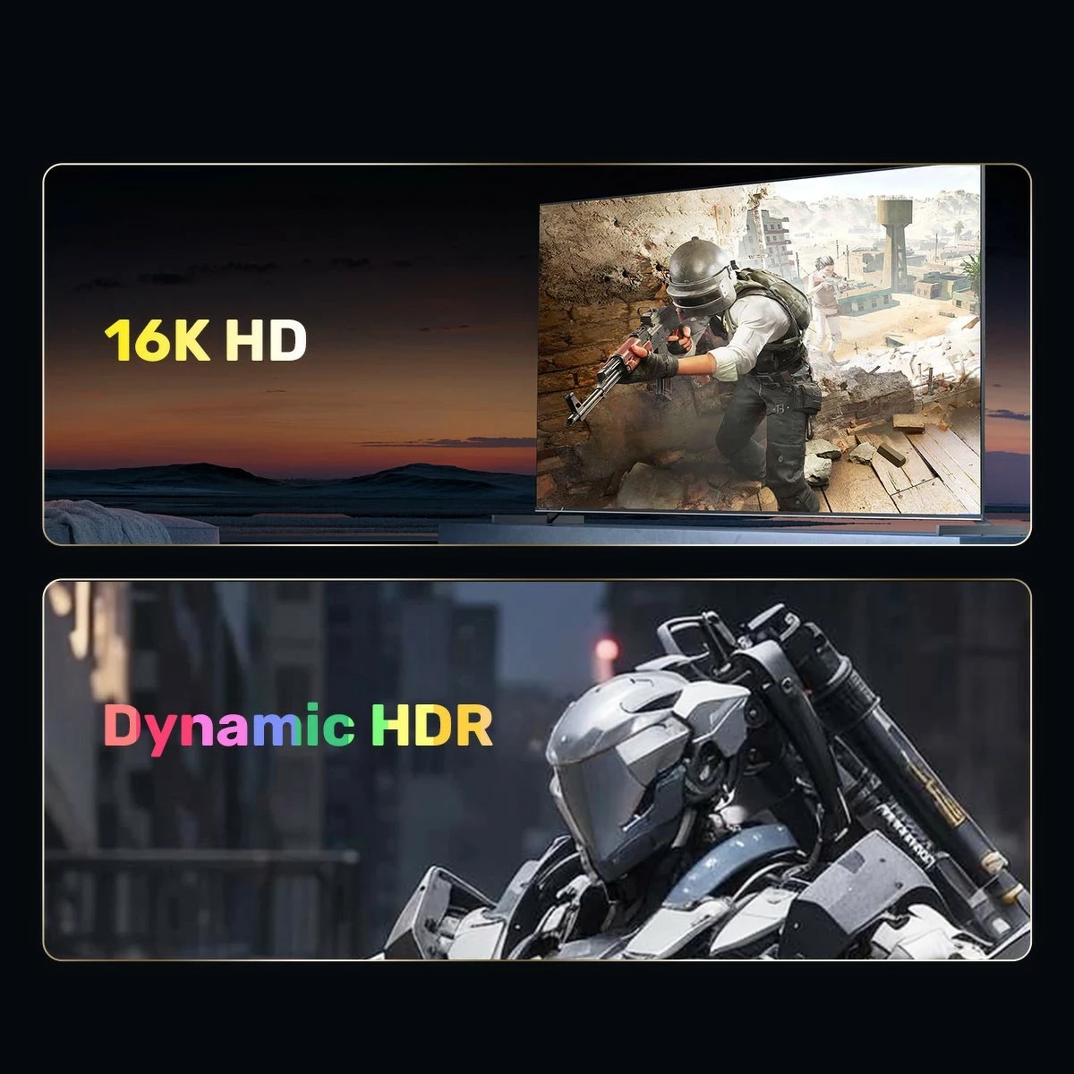 Kabllo DisplayPort Unitek 2.1 8K 120Hz 3m zi-gri