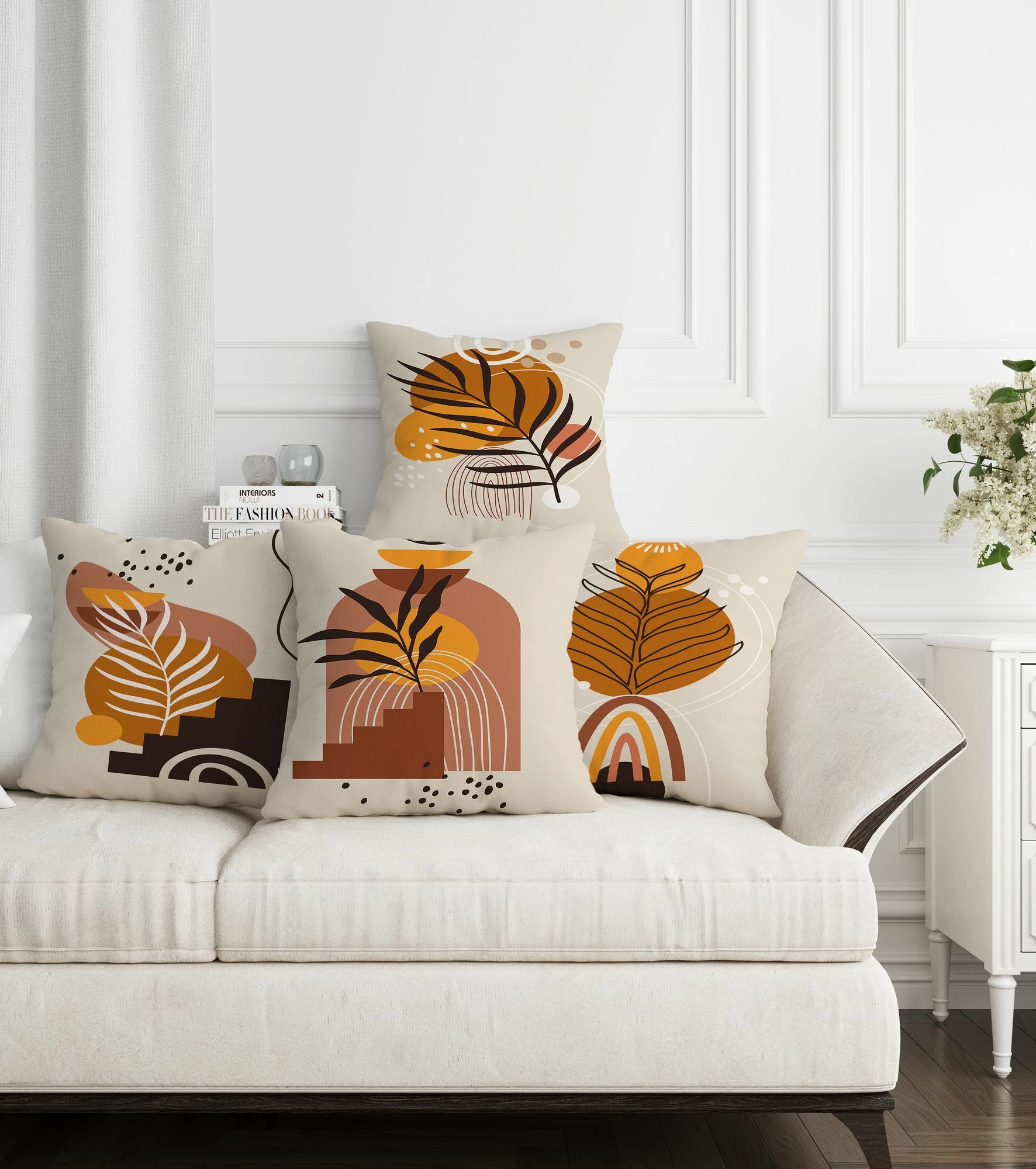 Set jastëkësh dekorativ (4 copë), dizajn Aberto, ASR-plw4 - 12