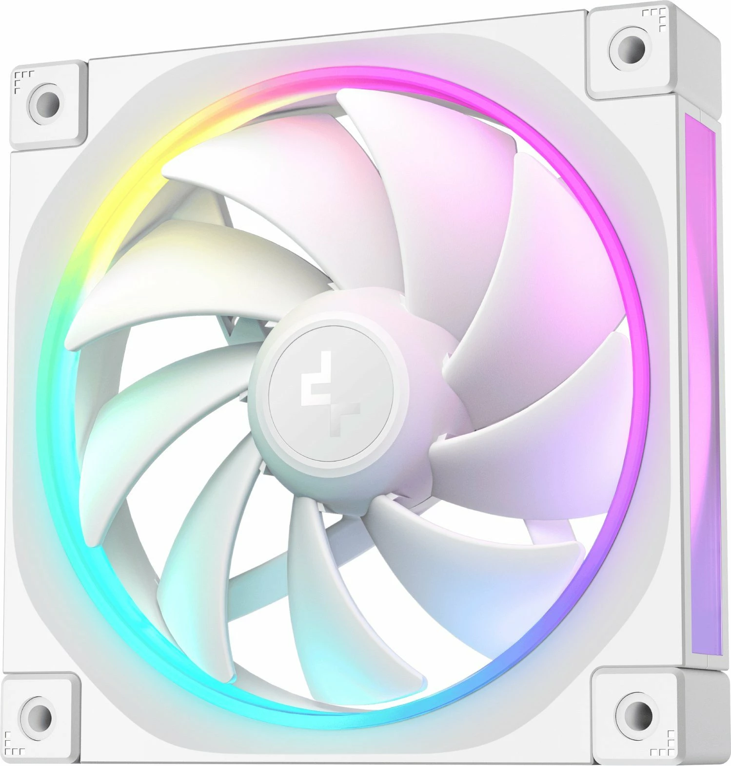 Ventilator kasë PC Deepcool FL12 WH R-FL12-WHAPN3-G, 120mm, PWM, ARGB, set 3 copë, i bardhë