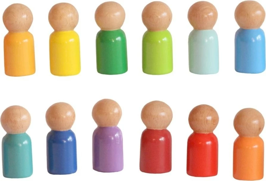 Lodra prej druri shumëngjyrëshe Skye Decor, Waldorf - Rainbow Baby