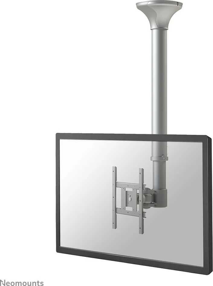 Mbajtës tavani për monitor/TV Newstar FPMA-C200, 10-40 inç, rrotullim 360°, rregullim lartësie, argjendtë