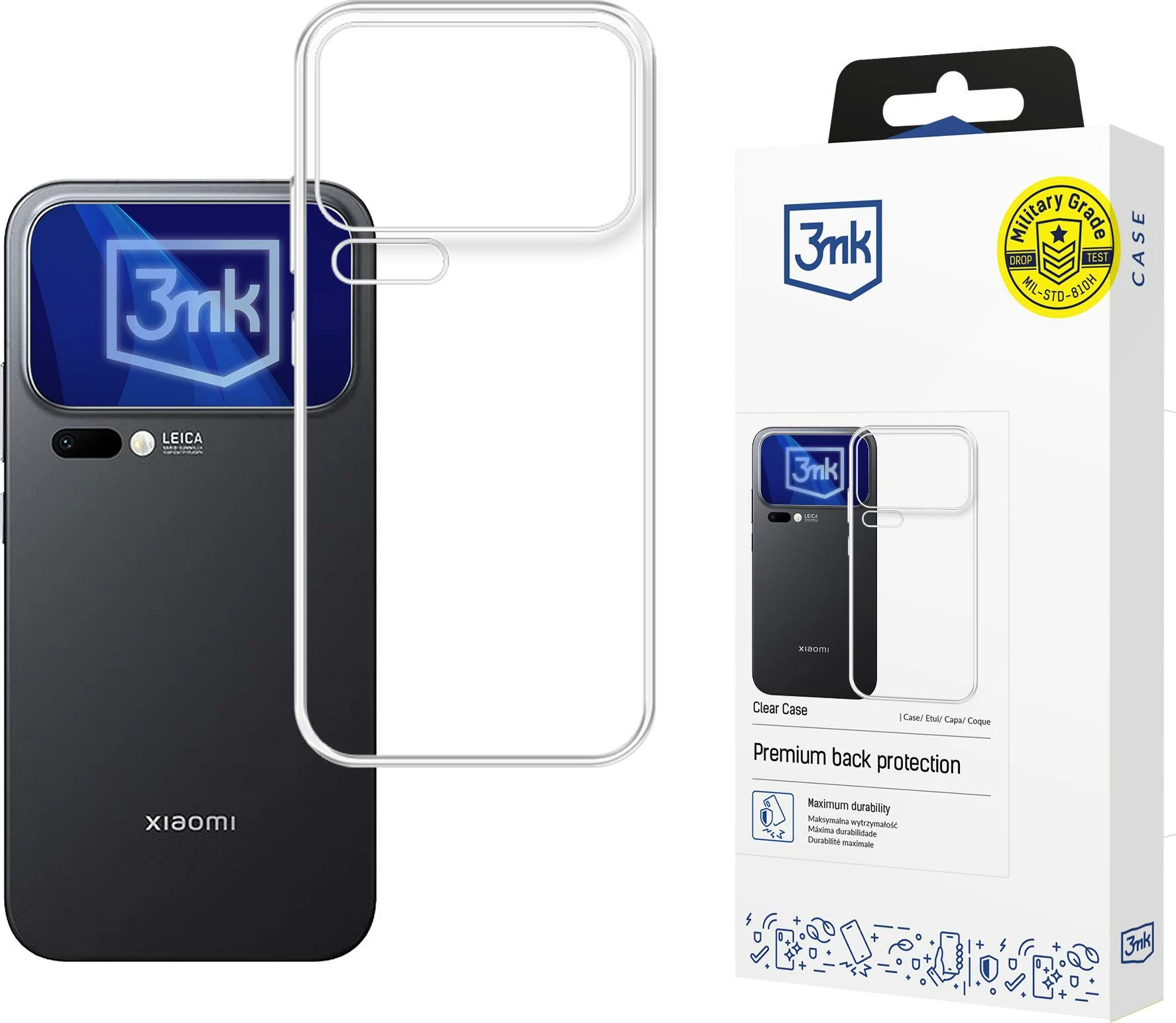 Mbështjellës 3mk Clear Case për Xiaomi 17 Pro, transparent, 1 copë
