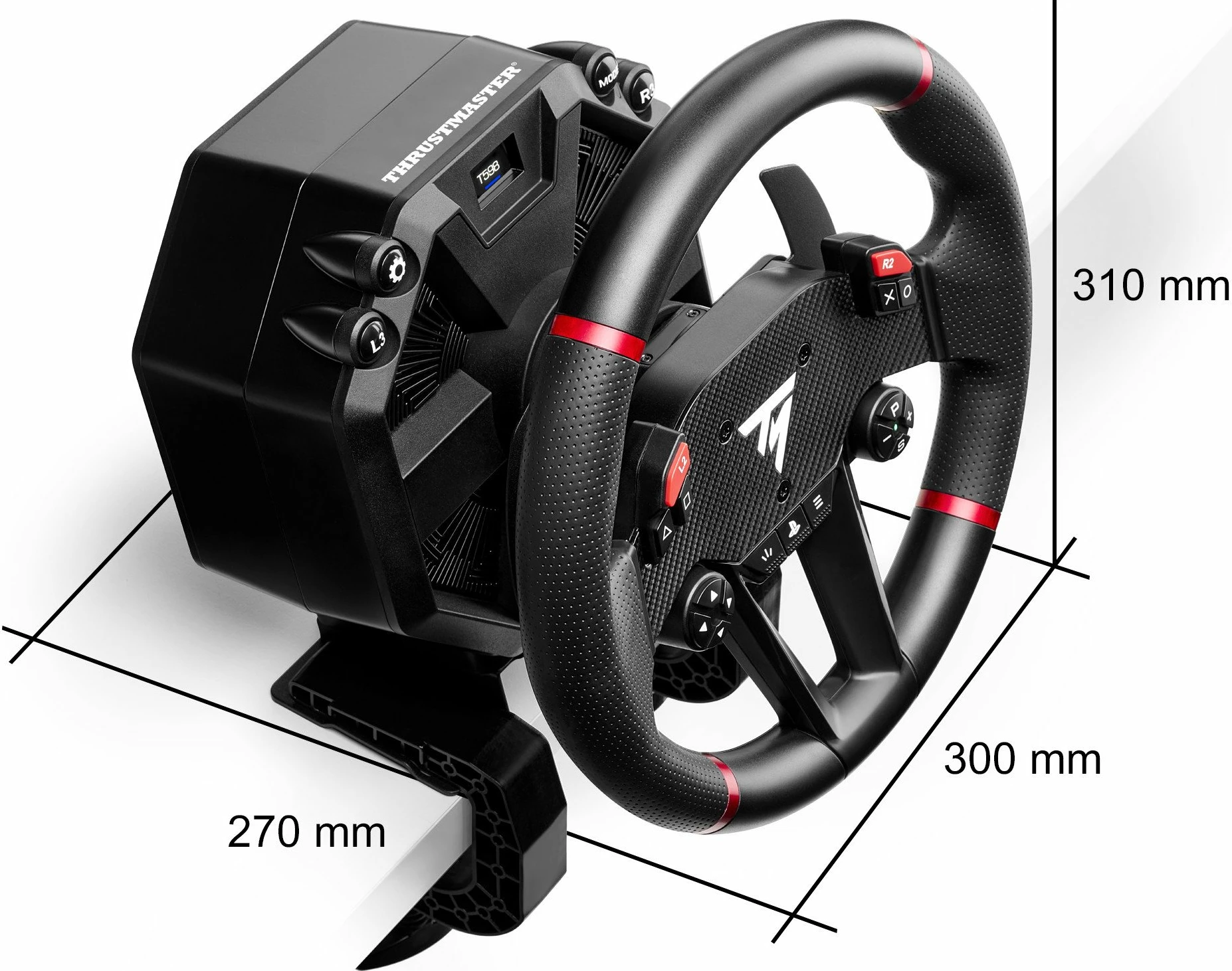 Set timon për sim racing Thrustmaster T598-X Direct Drive 5Nm, për PC/Xbox, me pedale 2, e zezë