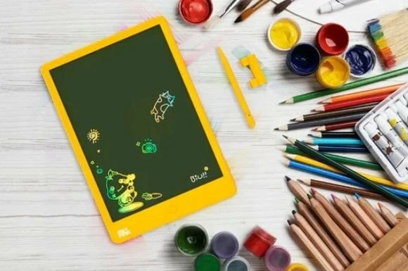 Tablet vizatimi LCD Woopie My First Sketch 3 10\" me stilolaps, e verdhë