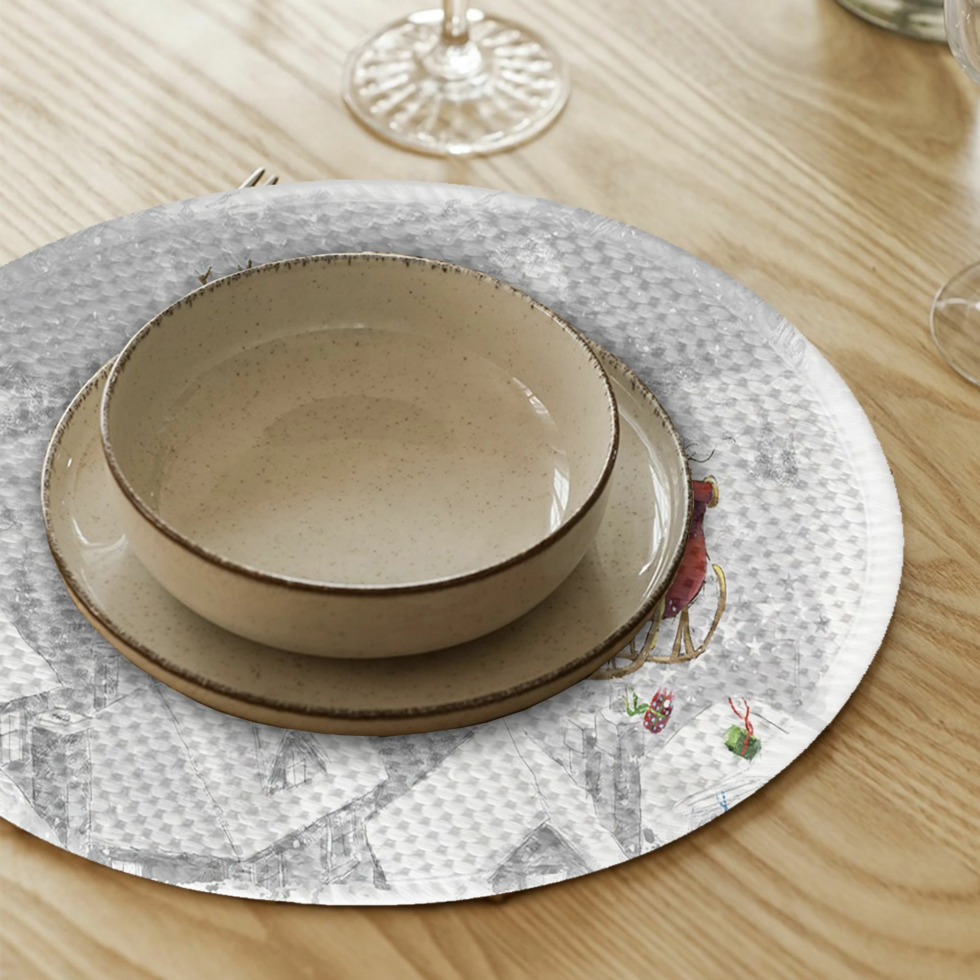 Set nënshtruesish tavoline Hermia Concept, shumëngjyrësh, 3532Supla (4 copë)