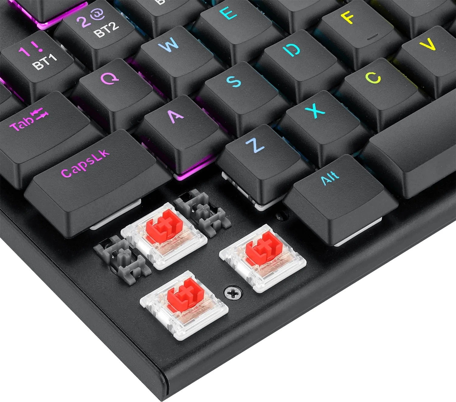 Tastierë mekanike Redragon Horus Pro K618RGB-PRO, full size, Red Switch, USB-C/2.4G/BT, RGB, e zezë