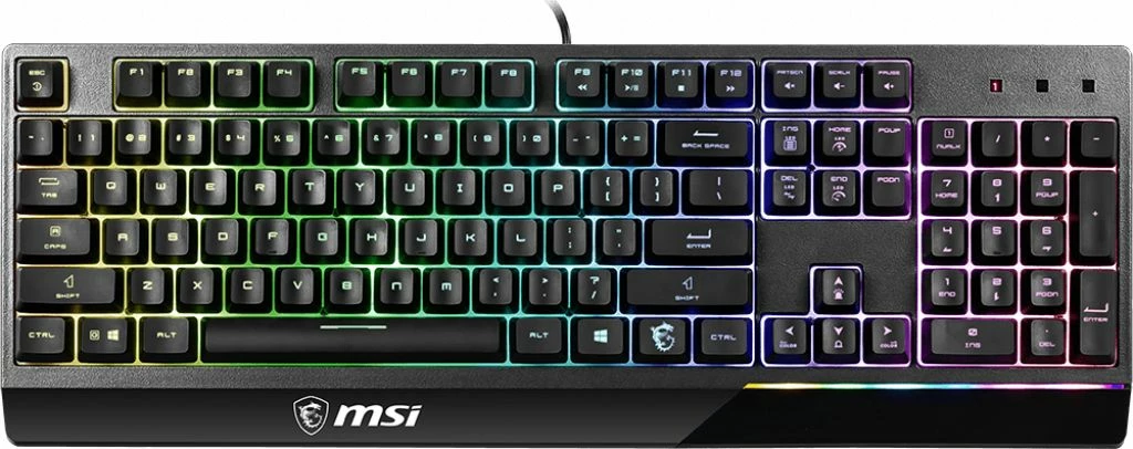 Tastierë gaming MSI Vigor GK30 VIGORGK30US, 100%, RGB, USB, US layout, e zezë