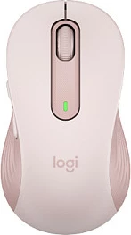 Maus Logitech Signature M650 L, Wireless, Djathtas, Optik, RF Wireless + Bluetooth, 4000 DPI, Rozë
