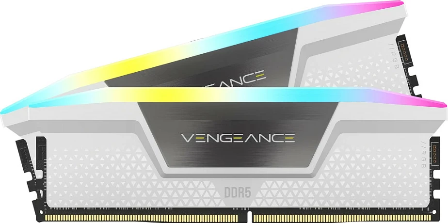RAM Memorje Corsair Vengeance RGB 64GB (2x32GB) DDR5 6400 CL32 bardhë