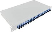 Panel për fibra optike LogiLink, 24 porta SC-Duplex/LC-Quad, gri e hapur