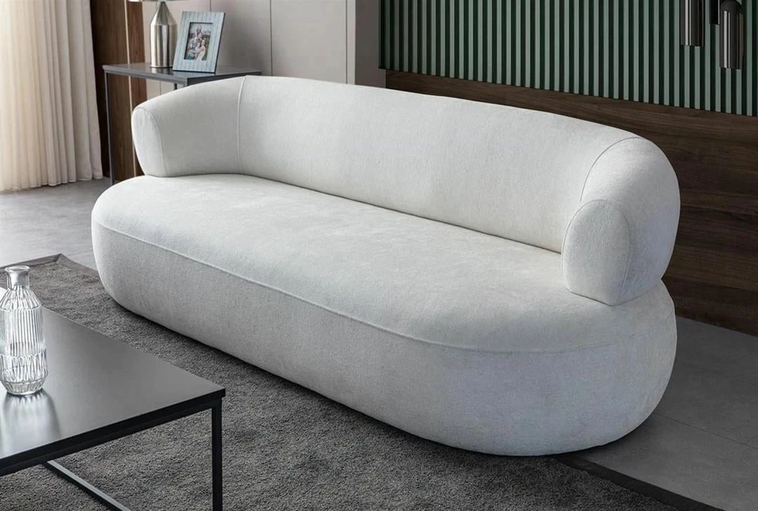 Divan treshe Atelier del Sofa, Roma, ngjyrë e bardhë