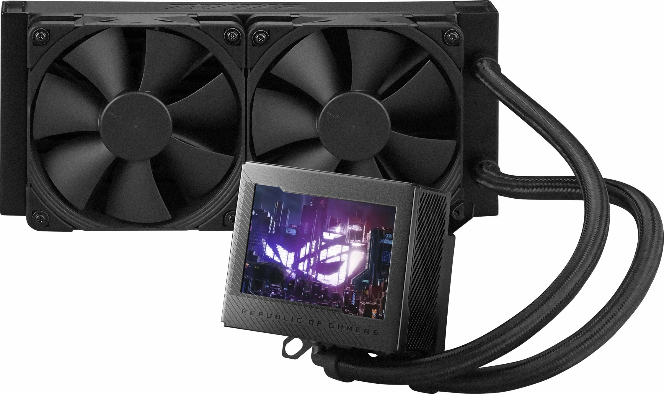 Ftohës uji AiO për CPU Asus ROG Ryujin III 240 (90RC00K0-M0UAY0), radiator 240 mm, 2x120 mm Noctua, i zi