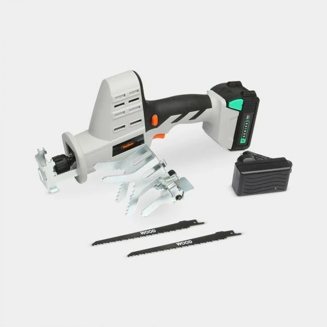 Sharrë kopshti pa kabllo VonHaus F-Series 3500192 10.8V 2.0Ah, teh 130mm, prerje 20mm, gri/zi, set me bateri & karikues