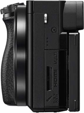 Kamerë pa pasqyrë Sony Alpha ILCE-6100 me objektiv SELP 16-50mm, e zezë