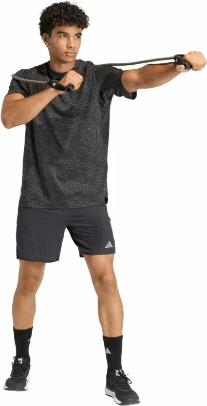 Maicë për meshkuj adidas D4T Power Aop Tee KF3097, e zezë