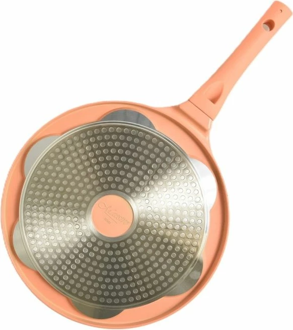 Tigan për palaçinka Maestro MR-1222-B SMILE, 26cm, portokalli/zi