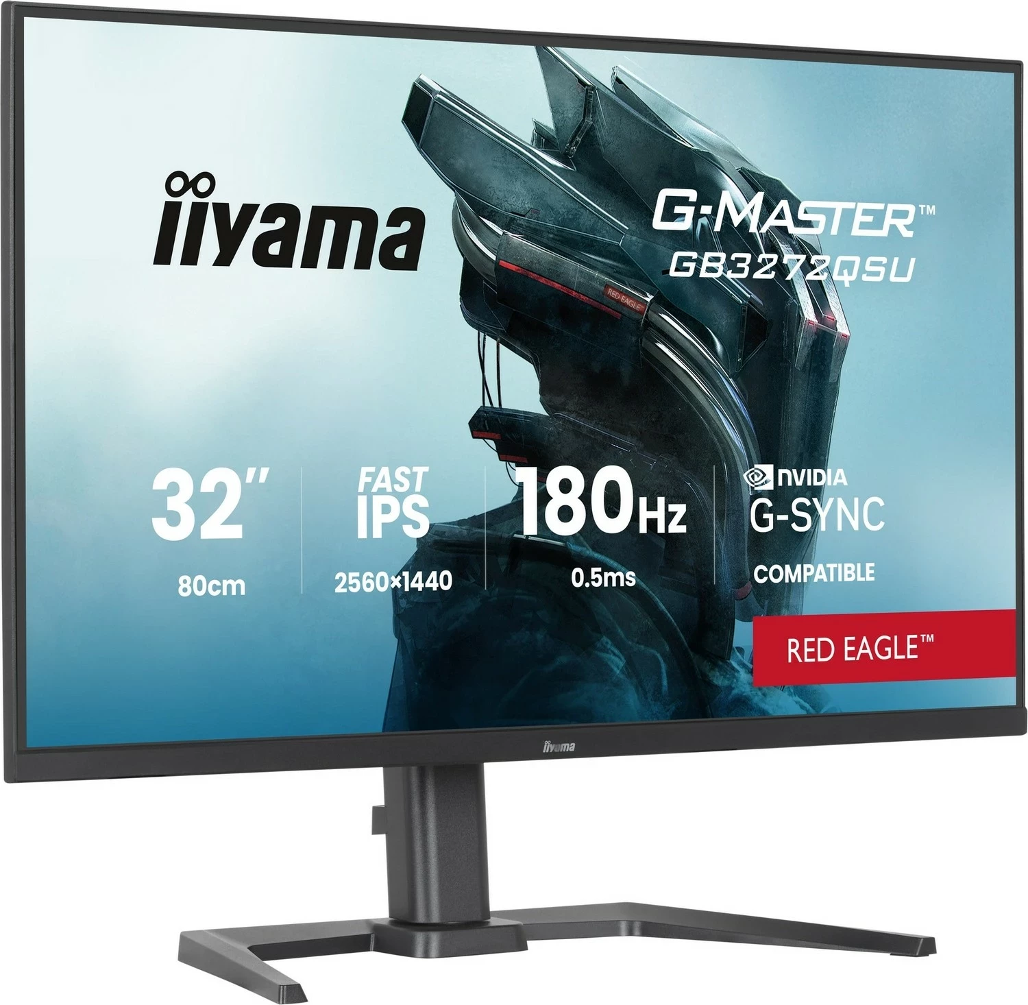 Monitor iiyama G-Master GB3272QSU-B1, 31.5", QHD, 180Hz, Fast IPS, i zi 2