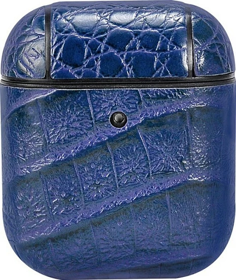 Mbështjellës për AirPods TerraTec AirBox, pattern krokodili, polikarbonat, i kaltër