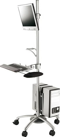 Platformë mobile për monitor/TV + PC ROLINE LCD TV + PC Mobile Computing Platform, 180 cm, VESA 75/100
