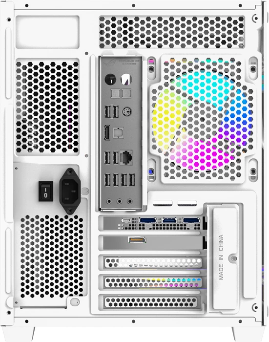 Kasë DarkFlash B275 PRO Mini Tower, M-ATX/ITX, xham i temperuar 270°, me 6 ventilatorë 120 mm, e bardhë